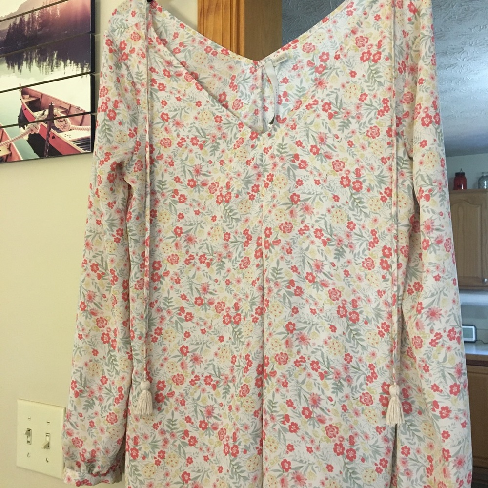 Lauren Conrad long sleeve, light and airy shirt